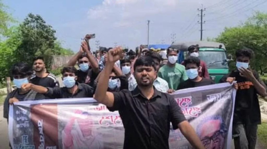 সাতক্ষীরায় নিষিদ্ধ ছাত্রলীগের ঝটিকা মিছিল, পুলিশ ব্যবস্থা নেবে ভিডিও দেখে