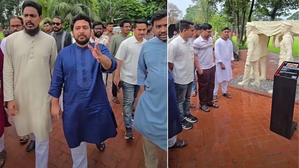 জাতীয় নাগরিক পার্টির নেতাদের জুলাই স্মৃতি জাদুঘর পরিদর্শন