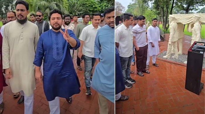 জাতীয় নাগরিক পার্টির নেতাদের জুলাই স্মৃতি জাদুঘর পরিদর্শন