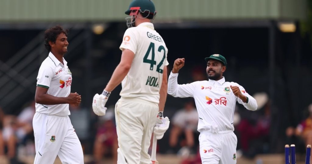 হাসানের ৯ উইকেট, অস্ট্রেলিয়ার বিপক্ষে বাংলাদেশকে বড় সাফল্য