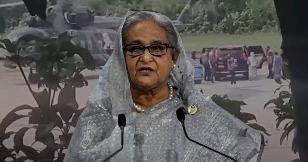 শেখ হাসিনার ক্ষমতা ছাড়ার পরামর্শে ক্ষোভ প্রকাশের ঘটনা ট্রাইব্যুনালে উপস্থাপন