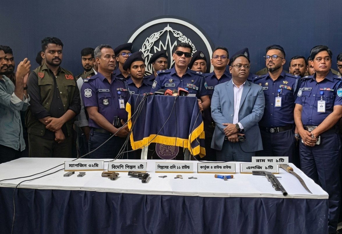চট্টগ্রামে অস্ত্র-গুলিসহ সন্ত্রাসী রায়হানের ৪ সহযোগী গ্রেপ্তার