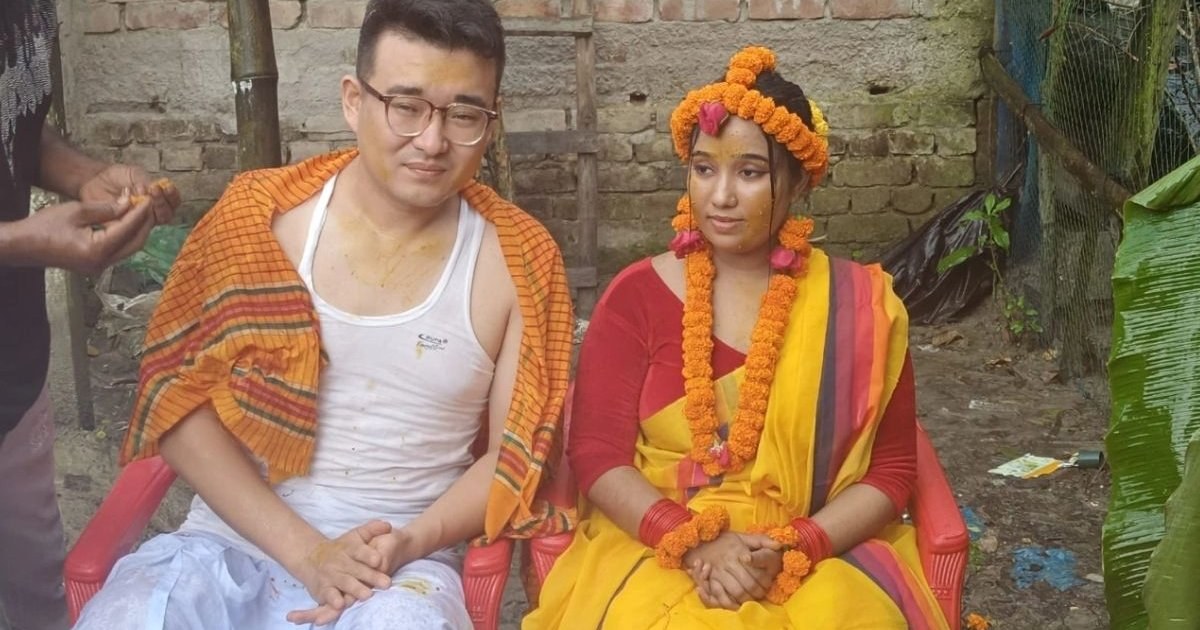 বরিশালে চীনা যুবকের সঙ্গে তরুণীর বিয়ে: প্রেমের গল্পের নতুন অধ্যায়